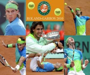 yapboz Rafael Nadal Roland Garros şampiyonu 2010